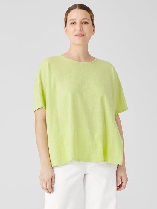 Organic Cotton Slub Crew Neck Tee