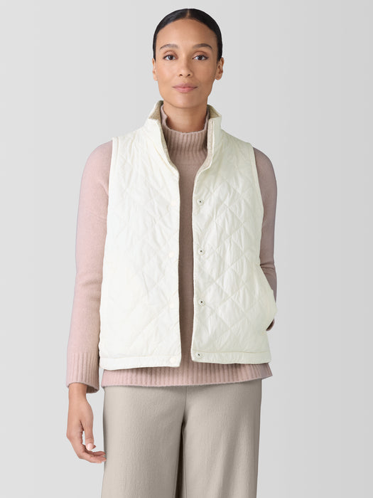 Eggshell Recycled Nylon&nbsp;Reversible Vest