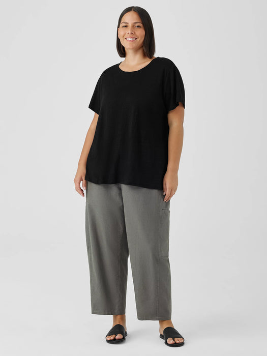 Organic Linen Jersey Crew Neck Tee