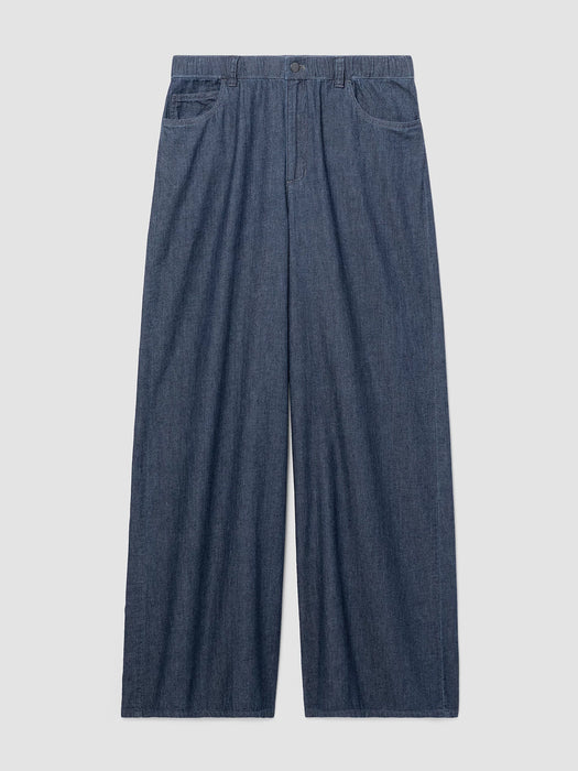 Airy Organic Cotton Twill&nbsp;Wide Trouser Pant