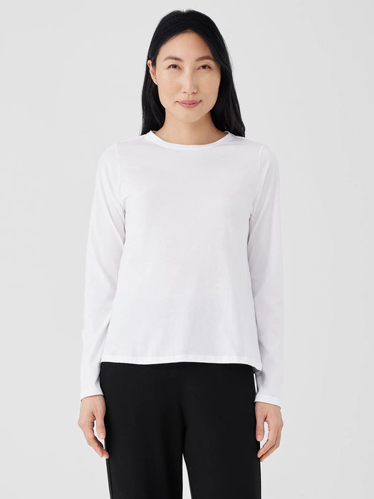 Organic Pima Cotton Jersey&nbsp;Long-Sleeve Tee