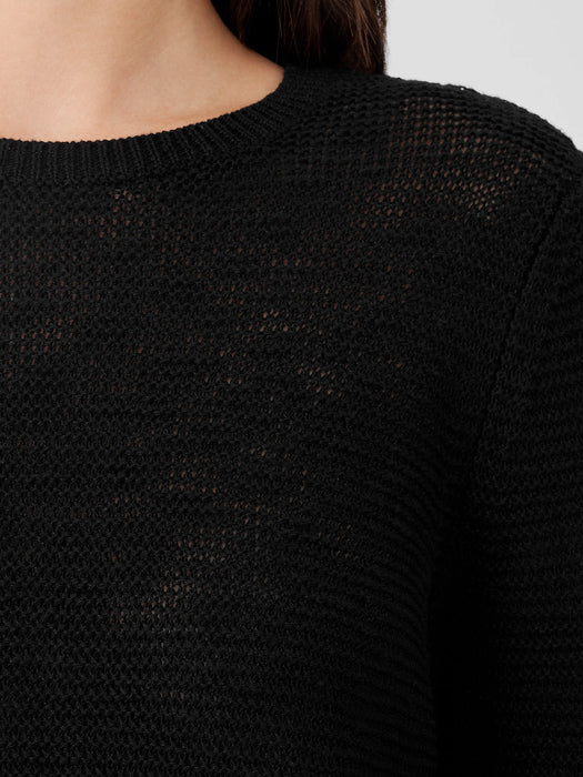 Organic Linen Cotton&nbsp;Crew Neck Top