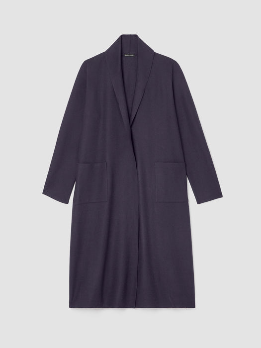 Boiled Wool Jersey High Collar Jacket