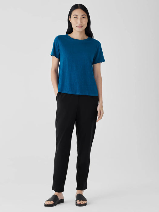 Organic Linen Jersey Crew Neck Tee