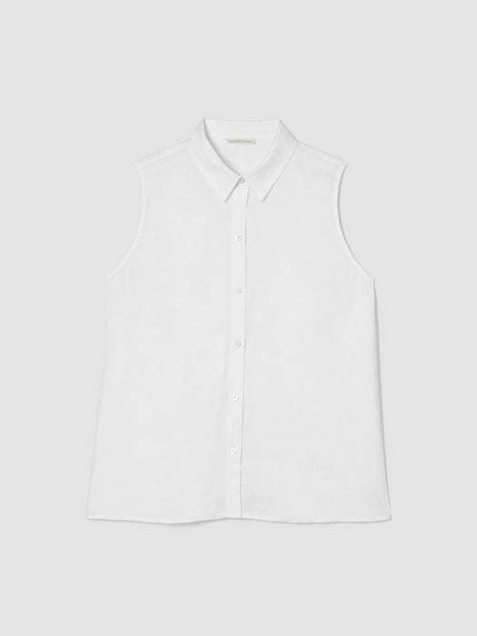 Organic Handkerchief Linen Sleeveless Shirt