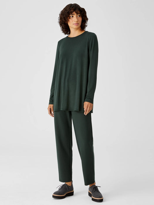 Fine Jersey Crew Neck Top