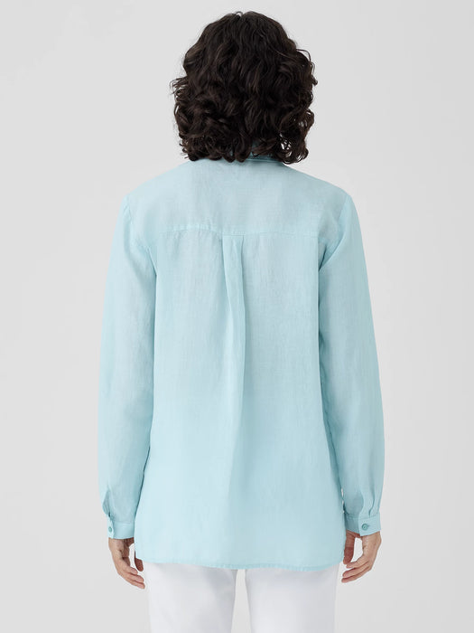 Organic Handkerchief Linen Classic Collar Shirt