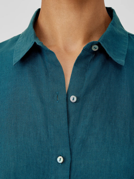 Handkerchief Linen Classic Collar Shirt