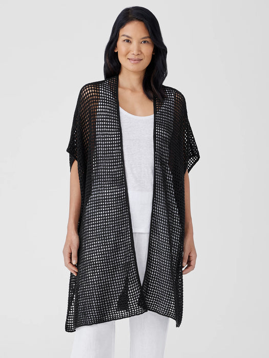 Organic Linen D&eacute;lav&eacute; Long Cardigan