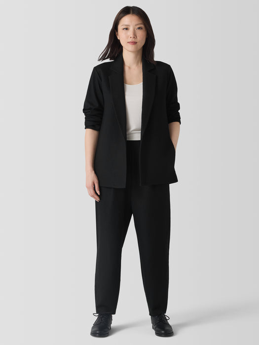 Felted Wool Jersey Blazer in Regenerative Wool
