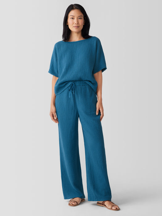 Organic Cotton Lofty Gauze Straight Pant