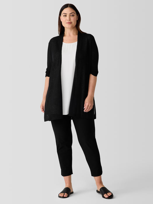 Washable Stretch Crepe Pant with Slits
