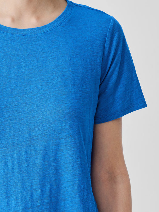 Organic Linen Jersey Crew Neck Tee