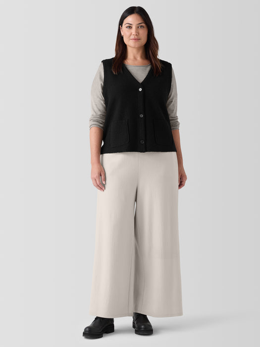 Lightweight Boiled Wool Vest in Regenerative Wool