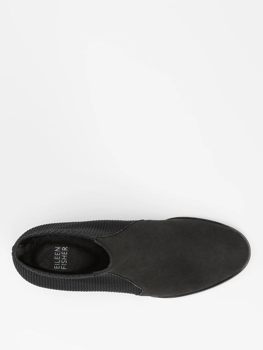 Aesop Tumbled Nubuck and Recycled Stretch Knit Bootie