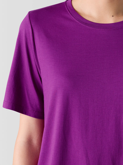 Organic Pima Cotton Jersey&nbsp;Round Neck Tee