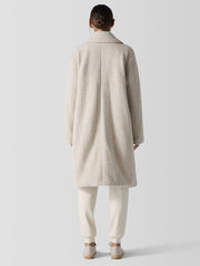 Cozy Recycled Wool Boucle Notch Collar Coat