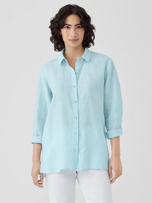 Organic Handkerchief Linen Classic Collar Shirt