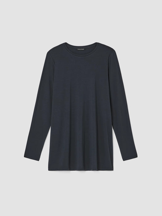 Fine Jersey Crew Neck Top