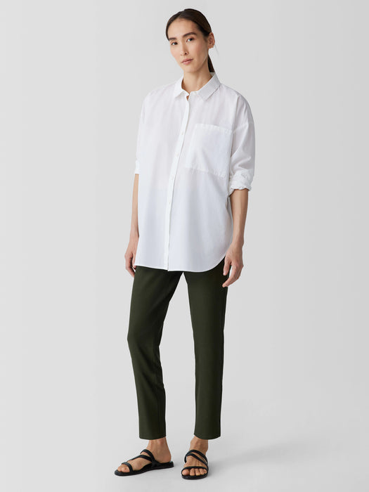 Washable Stretch Crepe Pant with Slits