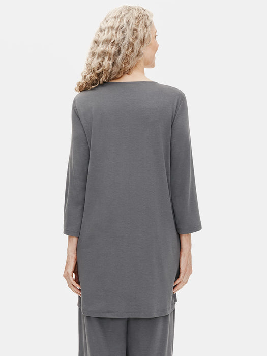 Organic Cotton Interlock Long Sleep Top