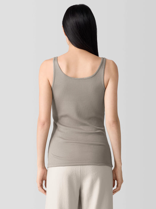 Organic Cotton Stretch Rib Tank