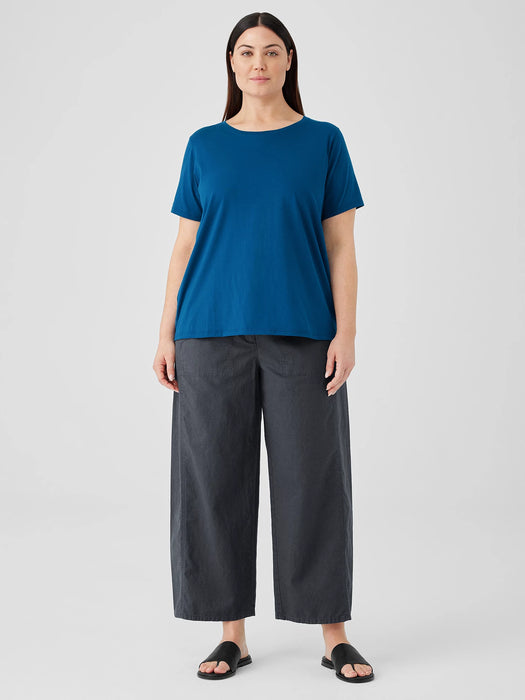 Organic Pima Cotton Jersey&nbsp;Round Neck Tee