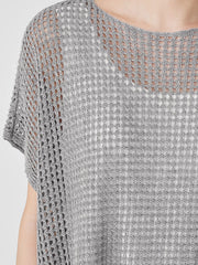 Organic Linen D&eacute;lav&eacute; Bateau Neck Top
