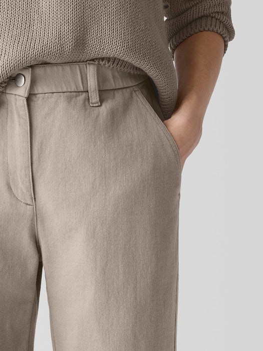 Garment-Dyed Utility&nbsp;Organic&nbsp;Cotton Tapered Pant