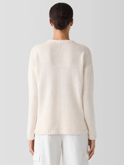 Peruvian Organic Cotton Cord Jersey V-Neck Top