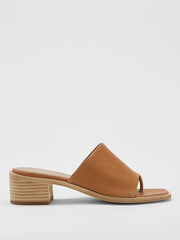 Airy Leather Slide
