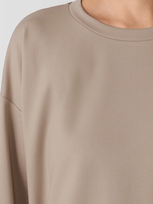Lightweight Ponte Round Neck Top