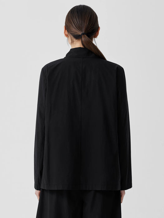 Washed Organic Cotton Poplin Blazer