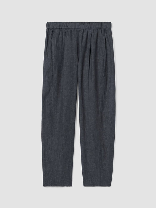 Washed Organic Linen D&eacute;lav&eacute; Lantern Pant