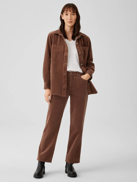 Organic Cotton Stretch Corduroy Straight Pant