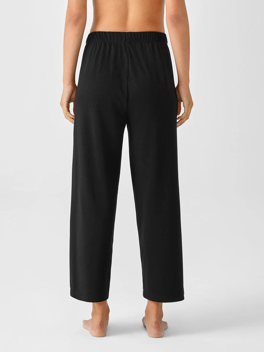Cozy Organic Cotton Interlock Wide-Leg Pant