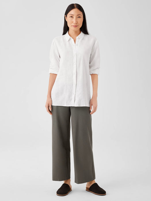 Washable Stretch Crepe Wide-Leg Pant