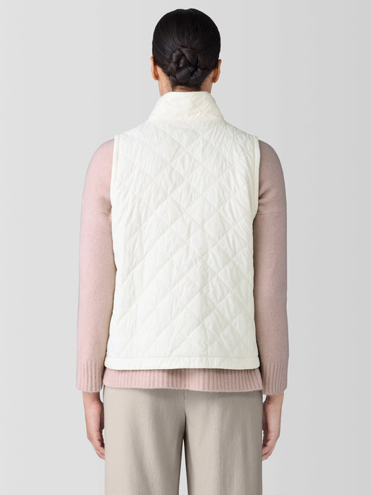 Eggshell Recycled Nylon&nbsp;Reversible Vest