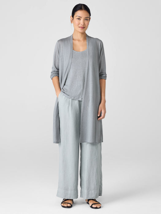 Organic Linen Cotton Long Cardigan