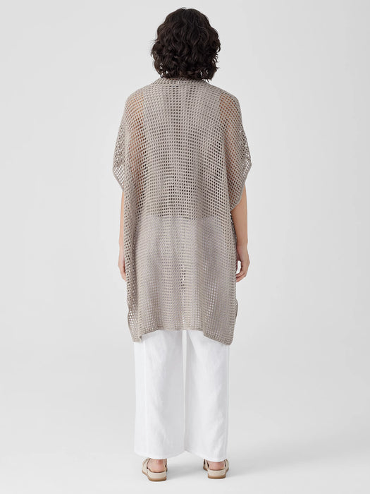 Organic Linen D&eacute;lav&eacute; Long Cardigan