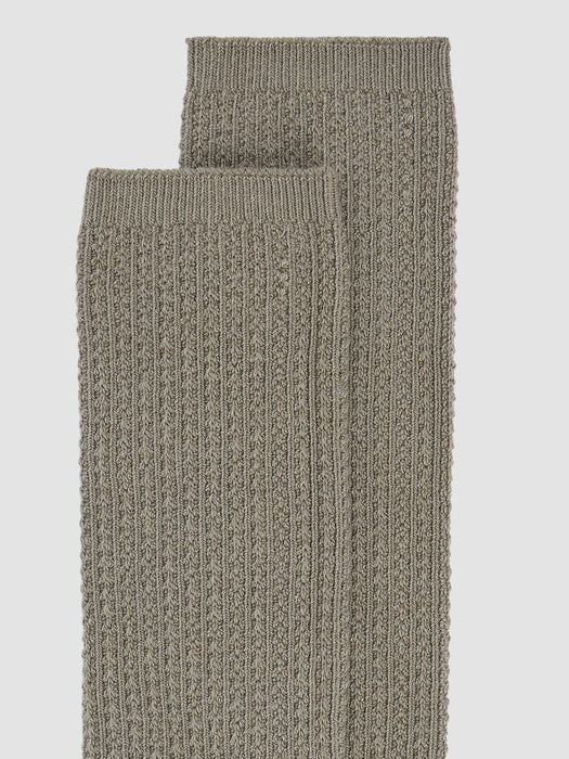 Cotton Marl Pointelle Sock