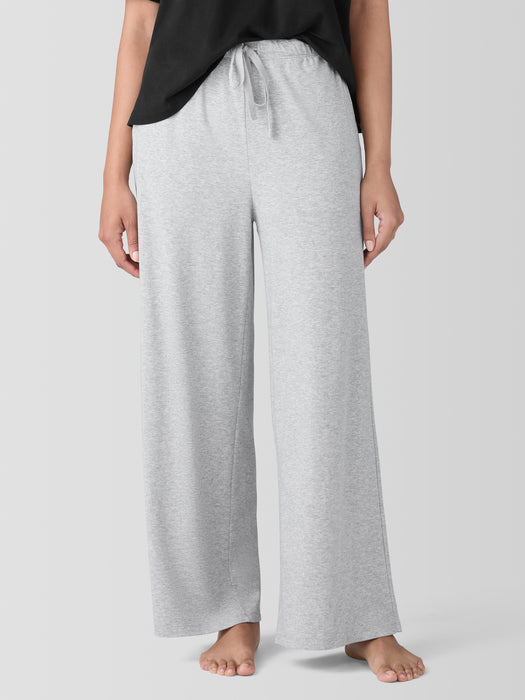 M&eacute;lange Organic Cotton Interlock Wide-Leg Sleep Pant
