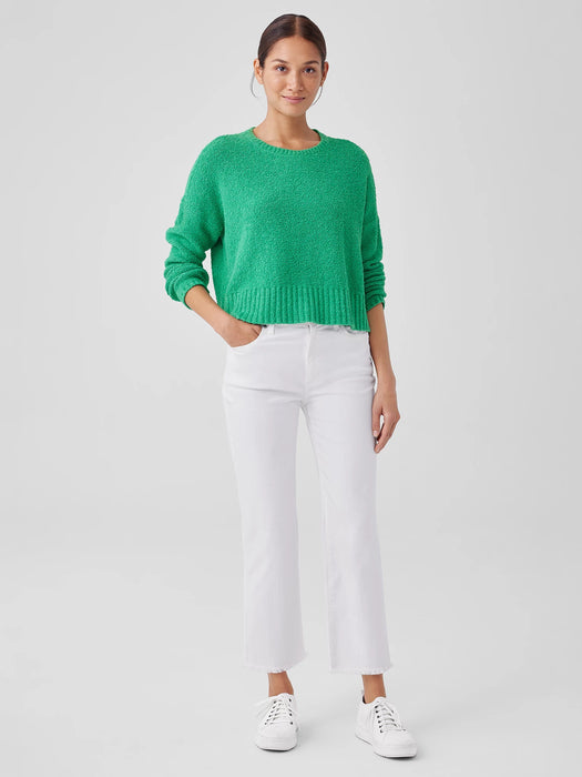 Cotton Fluff Crew Neck Top