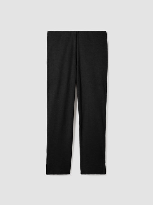 Cotton Blend Ponte Pant with Slits