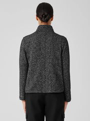 Organic Cotton Terry Stand Collar Jacket