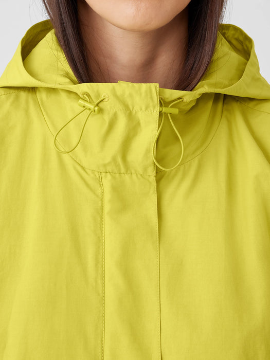 Light Cotton Nylon Hooded Jacket