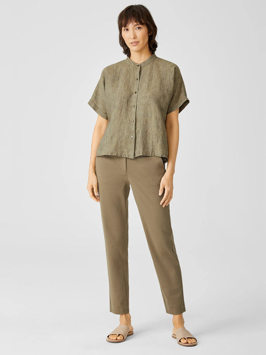 Cotton Ponte Slim Pant