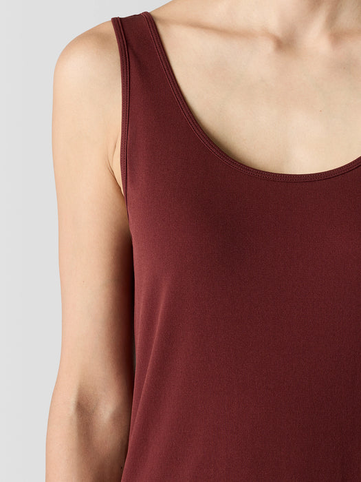 Stretch Silk Jersey&nbsp;Scoop Neck Tank
