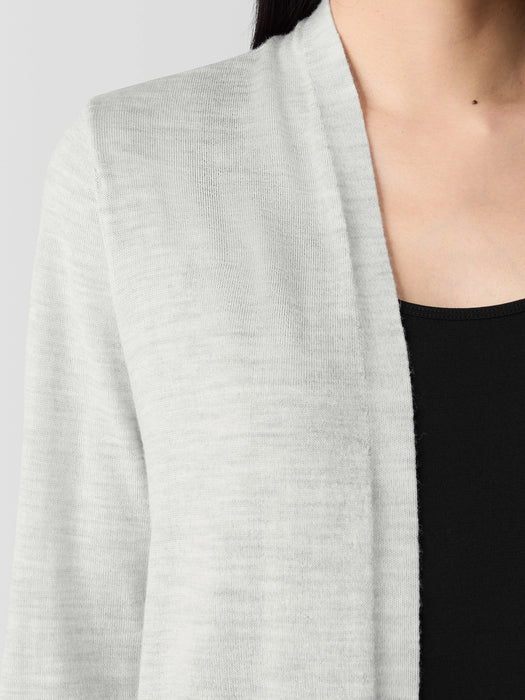 Fine Merino Cardigan in Regenerative Wool