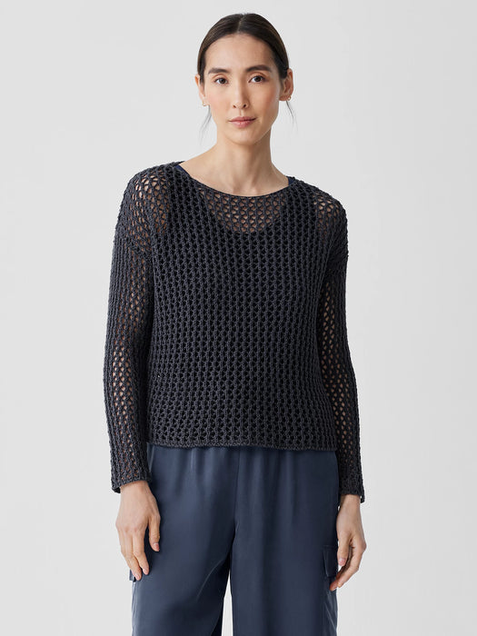 Peruvian Organic Cotton Cord Bateau Neck Top